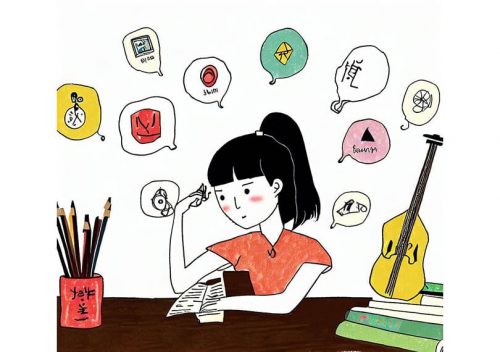girl reflects on her values